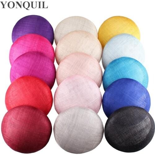 4-Layer 15 CM Round Fascinator Bases Hats High Quality Sinamay Millinery Hats Make For Women Wedding Party Hair Accessories