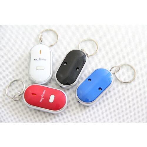 500pcs/lotParty Favor Whistle Sound Control LED Key Finder Locator Anti-Lost Key Chain Localizador de Chave Chaveiro lin4476