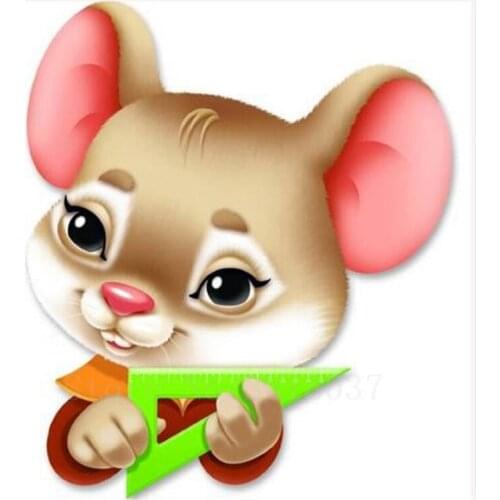 Diy 5D Diamond Painting Cross Stitch Take Triangular Squirrel Diamond Mosaic Full Diamond Embroidery Rhinestone Gift Decorations