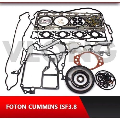 Automotive Parts Overhaul Package Auto Parts Full Set Engine Gasket for FOTON CUM/MINS ISF3.8 engine