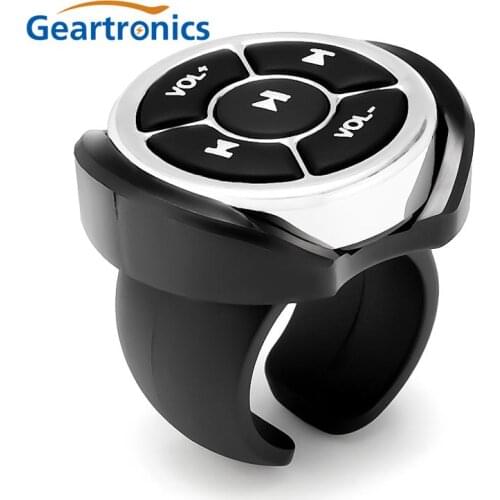 Wireless Bluetooth Car Remote Control Steering Wheel Media Button Remote Controller Auto MP3 Music Play For IOS Android Phone