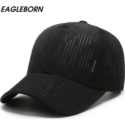 EAGLEBORN New Summer Men Women Casual Hat Baseball Cap Laser Hollow Fishing Cap Fashion Men Solid Dad Hat Baseball Cap Exquisite