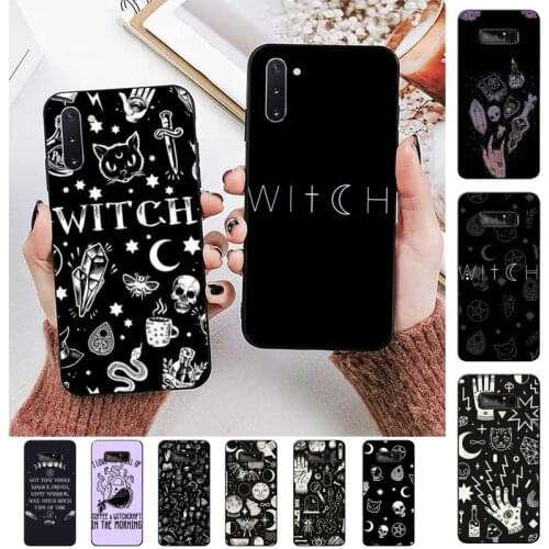 TOPLBPCS MAGIC Witchcraft Witch Witchy Phone Case for Samsung Note 5 7 8 9 10 20 pro plus lite ultra A21 12 72