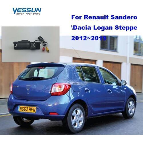 Yessun Night Vision Backup Rear View camera For Renault Sandero / Dacia Logan Steppe 2012~2018rca video cable reverse camera