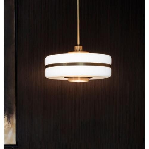 Chandelier Post modern Luxury Golden Restaurant Glass Bedside Lamp The Study Pendant Lights Creative Home Lamp Nordic Style