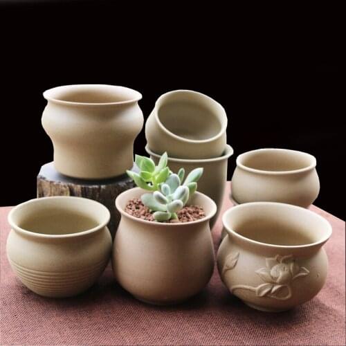 Master Old Pile Succulents Potted Flower Plants Large-Caliber Universal Plant Fancy Pattern Pot Ceramic