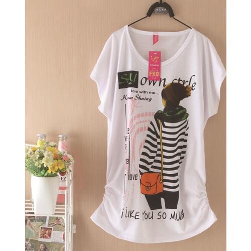 2019 New Street Fashion Slim Summer Cartoon Animal Tees Shirts Short Sleeve Cotton Tops T-Shirts Plus Size O-neck Women T Shirts