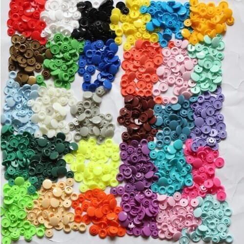100 SETS buttons for clothing accessories botones decorativos KAM T5 baby button plastic high quality bouton pression
