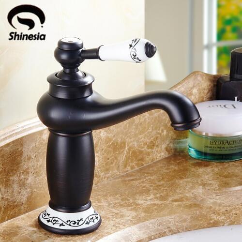 Solid Brass Bathroom Basin Faucet Vanity Sink Mixer Tap Multi Colors Deck Mount