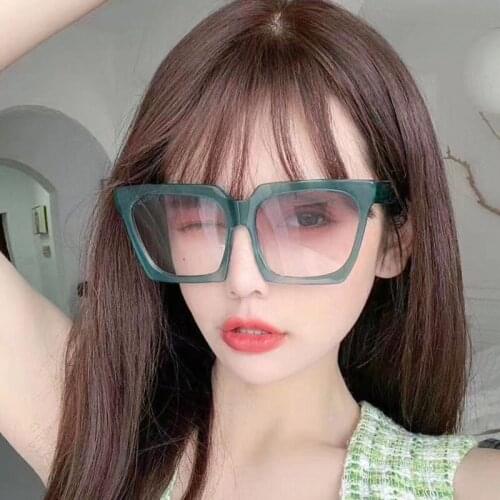 ONEVAN Retro Square Sunglasses Women Oversized Women Sun Glasses Luxury Designer Gradient Sunglasses for Women/Men Lentes De Sol