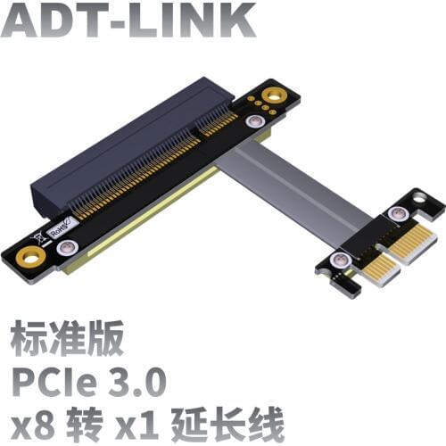 PCI-E x8 extension cable transfer x1 pcie 1x to 8x support network card SSD expansion converter pixel cable adapter gtx 1080 ti