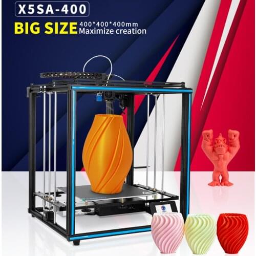 TRONXY X5SA-400 24V Power supply Cube Full Metal Square Heat bed 3D Printer DIY Kits with Resume Print and 3.5 inch Touch Screen