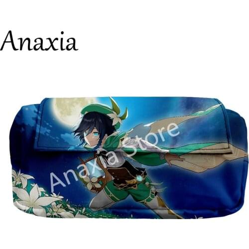 Vendi merch 3D Merch School large clutch bag, suitable for girls, boys, teenagers, cute double Kawaii pencil case mini bags