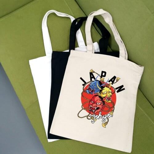 Skull Cartoon Print Women Bag Vintage Casual Chic Women Grunge Fashion Large Capacity Tote Canvas Bag New Goth Ins Shoulder Bags