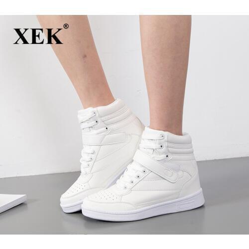 Women Winter Shoes PU Leather Boots Brand Women Shoes High Quality Ankle Boots With Platform Height Increasing Sneakers ST213
