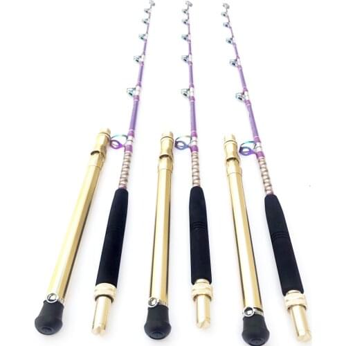 1.8m 20LB 50LB 80LB Deep Sea Saltwater Boat Trolling Fishing Rod Slow Jigging Big Fish Tuna Shark Pole for Drum Reel Accessories