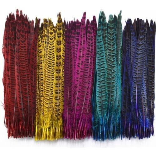 10Pcs/Lot Female Pheasant Tail Feathers 25-30CM/10-12" Natural Pheasant Feathers for Crafts Wedding Decorations Plumes Plumas