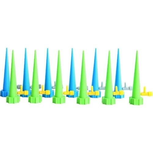 12Pcs Automatic Watering Spike Drip Irrigation Tool Flower Plant Watering Kit Garden Irrigation System Greenhouse Waterer Tools