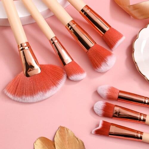 15 Pcs Makeup Brushes Set Face Eye Lip Eyeshadow Eyebrow Spoolies Foundation Powder Brush Tools