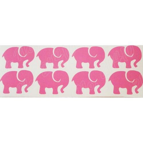 42 Elephant Sticker Decal Invitation Seals Envelope Seal Kids Party Decor Window Nursery Decal Removable vinyl Wall Decal B266
