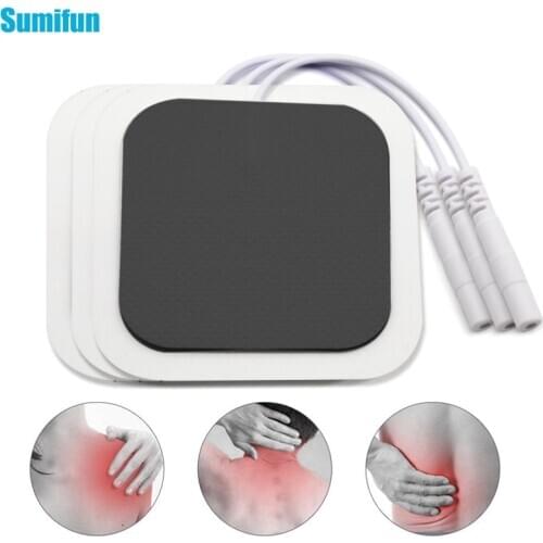 8pcs Nerve Stimulator Silicone Gel Electrode Pads Tens Electrode Pads Muscle Stimulator Electric Digital Machine Massager D2002