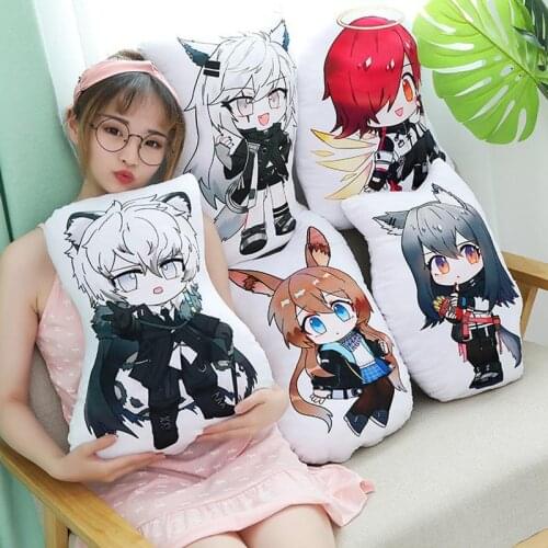 Arknights Anime Manga Game Peripheral Plushies Texas Amiya Silverash Lappland Exusiai Sofa Cushion Pillow Stuffed Plush Doll Toy
