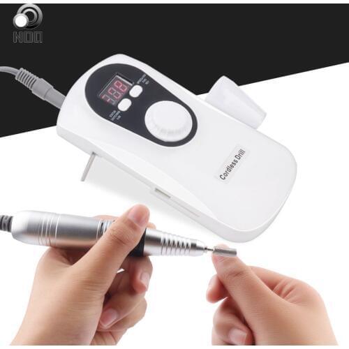 NOQ Portable Electric Nail Drill Professional 30000Rpm Manicure Machine 6pcs Set Bits Polishing Head Nails Accessories Nail Tool