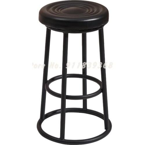 Retro bar chair high stool wrought iron bar stool mobile phone shop stool craft wind ktv bar stool game hall chair