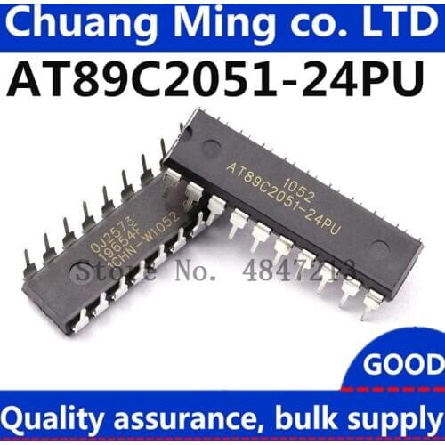 Free Shipping 5pcs/lots AT89C2051-24PU AT89C2051 89C2051 DIP-20 New original IC