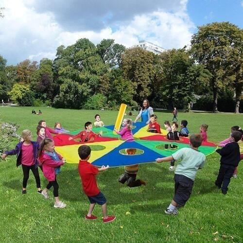 Children Games Whac-A-Mole Rainbow Umbrella Educational Outdoor Sports Toys Funny Parachute Ballute Kindergarten Kids