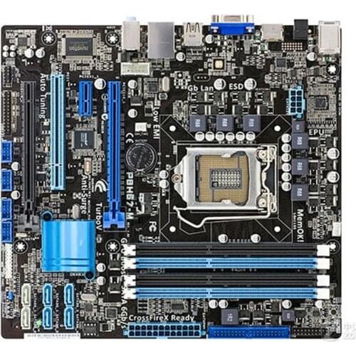 For Asus P8H67-M Desktop Motherboard H67 Socket LGA 1155 i3 i5 i7 DDR3 32G u ATX UEFI BIOS Original Used Mainboard On Sale