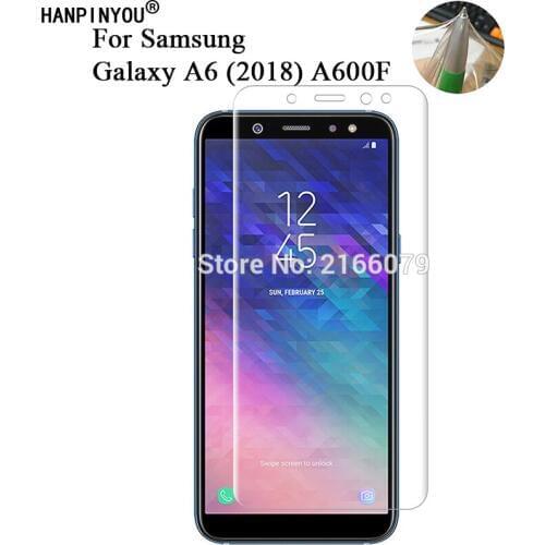 For Samsung Galaxy A6 (2018) A600F 5.6" Soft TPU Front Full Cover Screen Protector Transparent Protective Film + Clean Tools
