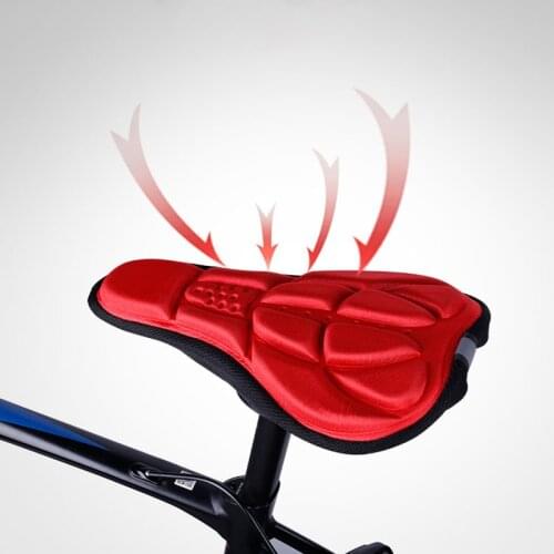 Bicycle Saddle Breathable Cushion Cover Road Bike Thickened Soft Cycling Seat Mat 3D Sponge Polymer Mountain Bike Saddle Seat