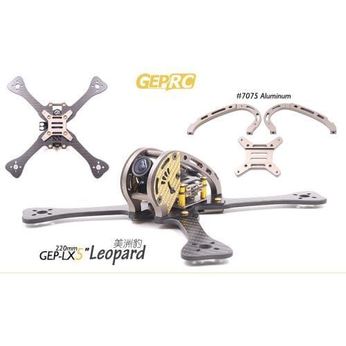GEPRC GEP-LX5 Leopard The Predators New Arrival Quadcopter 220mm with Aviation Aluminum High-Precision CNC Fuselage Hood 5045pro