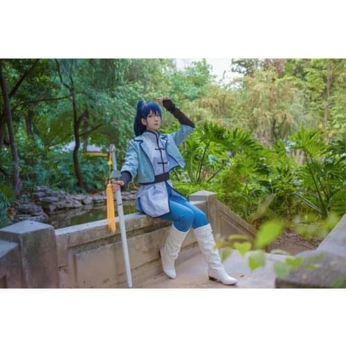 Custom made Yang Jing Hua Spiritpact Anime Cosplay Yang Jing hua cosplay costume priest set China ancient costume