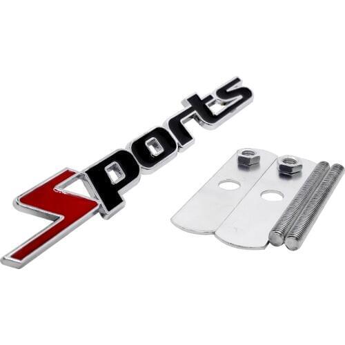 Metal Car Emblem for Sport Logo Grille Badge for BMW Nissan Abarth Audi Alfa Romeo Mercedes Benz Honda Mitsubishi Opel SAAB MG