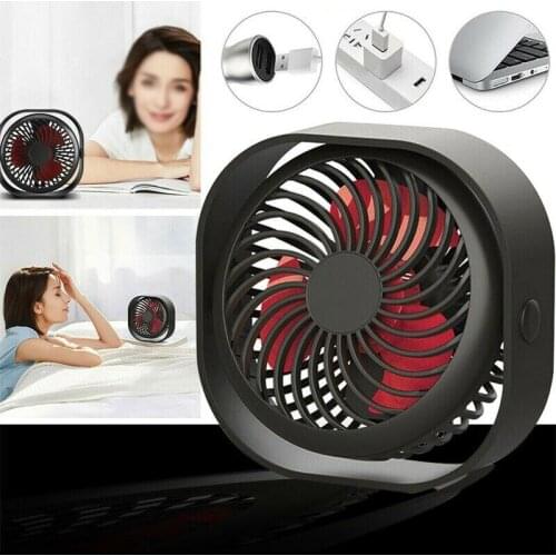 2021 New Portable Small Cooling Fan USB Rechargeable 2000mAh Desktop Fan Strong Wind Low Noise Coolder For Student Dormitory