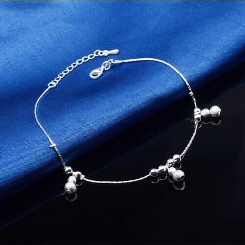 New 925 Silver Gourd Anklet Simple Fashion Female Anklet, Designed for Women To Create Jewelry Gifts J018