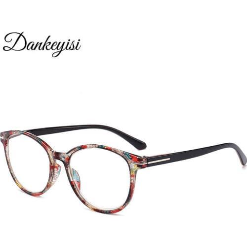 DANKEYISI Eyekepper Readers Round Reading Glasses Men Women Presbyopia Eyewear Glasses Spring-Hinges Reading Glasses 2018
