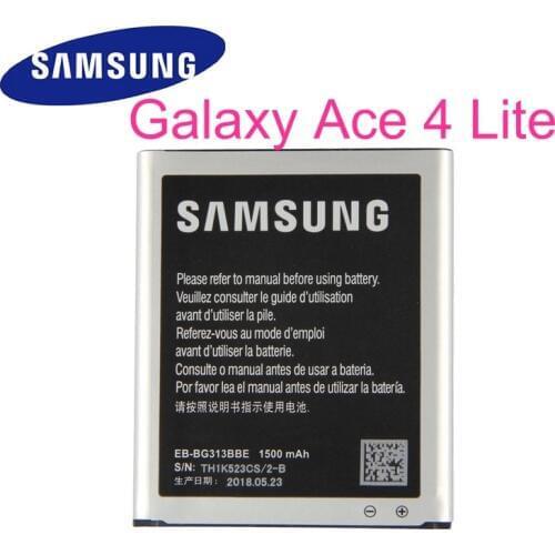 Original Samsung Battery for Galaxy Ace 4 Lite G313 G313H S7898 G318H G313M I8190 J1 mini prime 1500mAh EB-BG313BBE with NFC