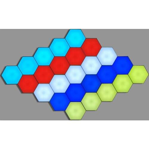 Nordic LED Night Light Quantum Modular Sensitive Lamp Modern Dimming Hexagon RGB Night Light Magnetic DIY Indoor Decoration