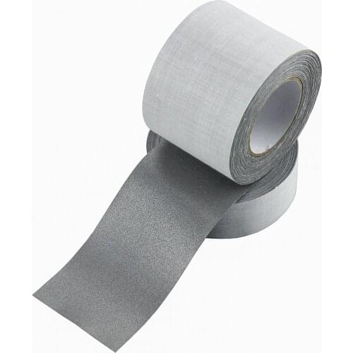 50mm (2") High Visibility Bright Silver Reflective TC Fabric Tape Cloth Sewing on Clothing Cap Bags Choose Lenght Free Shipping