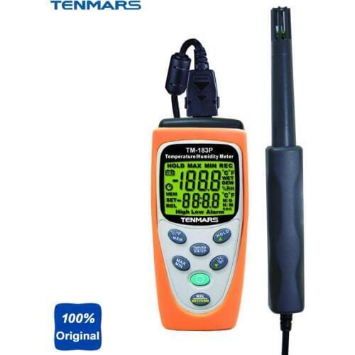 TM-183P Highly Accurate Sensor Chip Temperature Humidity Meter Measure Relative Humidity and Temperature Tester