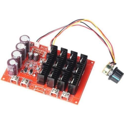 60A DC Motor Speed Control PWM HHO RC Controller 12V 24V 48V 3000W MAX(Red Board)