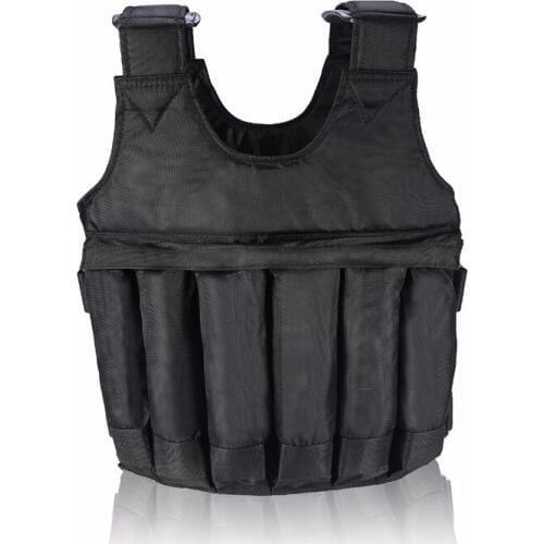 Adjustable Fitness Weighted Vest 20kg 50kg Exercise Training Fitness Jacket Gym Workout Boxing Waistcoat Fitness Equipment &T8
