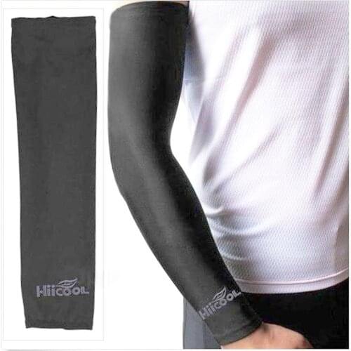 1 Pair Cooling Arm Sleeves Cover UV Sun Protection Breathe For Climbing Golf Cycling Outdoor Sports Safety Arm Warmers