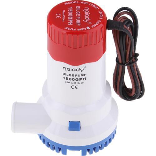 12V 1500GPH Boat Bilge Water Pump Mini Electric Submersible Pump