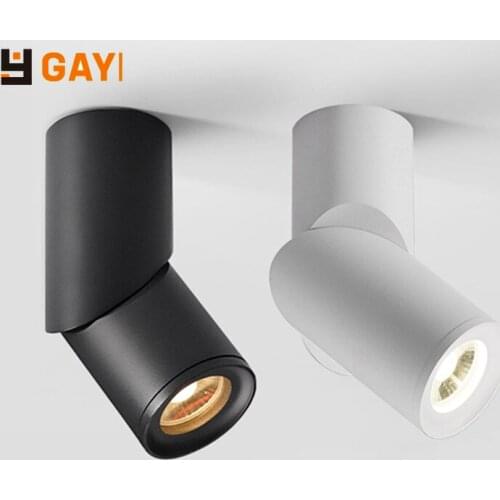 2021 New Design round Warm Cold White Indoor Lighting Rotating LED Downlights 10W15W20W COB LED Ceiling Spot Lights AC110-220V