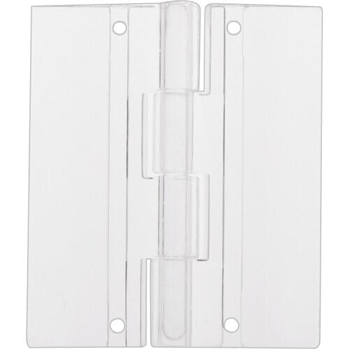 45x38mm Clear Acrylic Plastic Folding Door Piano Hinges Pack of 10