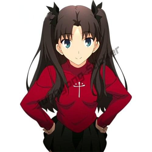 Kawii Girl Car Stickers Fate Stay Night Anime Vinyl Decal Rear Windshield Bumper Window Phone Scratch-Proof Exterior KK13x10cm